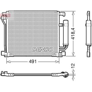 Condensator, climatizare DENSO