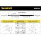 Amortizor capota MONROE gaz Dreapta/Stanga lungime maxima 730mm SUV 315mm VOLVO V40 HATCHBACK 03.12- diametru cilindru 18.5mm