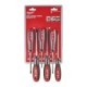 Surubelnite biti MILWAUKEE set 6 piese tip surubelnita dimensiuni mm 0,5x3.0 3 4 5,5 6,5 ambalaj blister