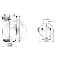 Burduf, suspensie pneumatica CONTITECH