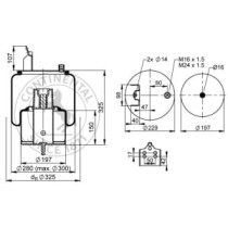 Burduf, suspensie pneumatica CONTITECH