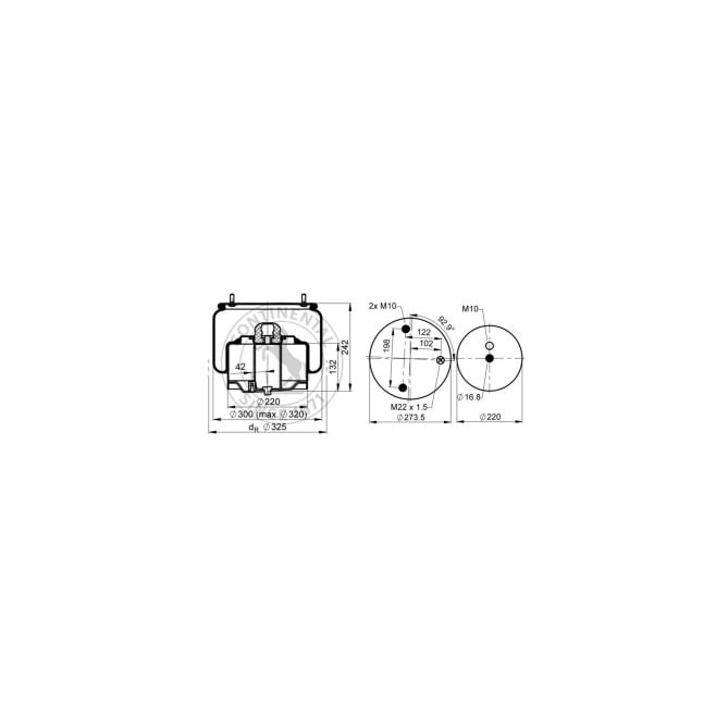 Burduf, suspensie pneumatica CONTITECH