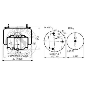 Burduf, suspensie pneumatica CONTITECH