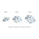 Set montare sistem evacuare Toyota Yaris 1.0 04.99-09.05 BM Catalysts