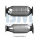 Convertor Catalitic Oval EURO 4 Benzina Hyundai Trajet Tucson Kia Sportage II 2.0 BM CATALYSTS 01.04- Montare Da