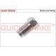 Adaptor Conducte Frana QUICK BRAKE Furtun Diametru Filet 6.5mm Lungime 23mm Dimensiune Filet 7/16"x24UNF Cheie 12mm