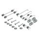 Set accesorii montaj pantofi frana AKEBONO Mazda Demio 1.3/1.5 08.98-07.03 QUICK BRAKE