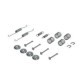 Set montaj pantofi frana AKEBONO QUICK BRAKE Toyota Yaris Yaris Verso 1.0-1.5 04.99-11.05