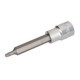 Tubulară 1/2" TORX T25 lungime 100 mm material Cr-V + S2 profil TORX HANS