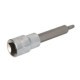 Tubulară 1/2" TORX T25 lungime 100 mm material Cr-V + S2 profil TORX HANS