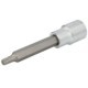 Cheie tubulară HANS 1/2" TORX T35, lungime 100 mm, material Cr-V + S2, profesională, neimpact, 12.5 mm metric